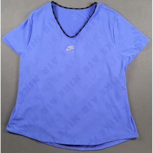 Nike Air Womens Running Top Purple 2X Plus Graphic All Over Print CU8420-100